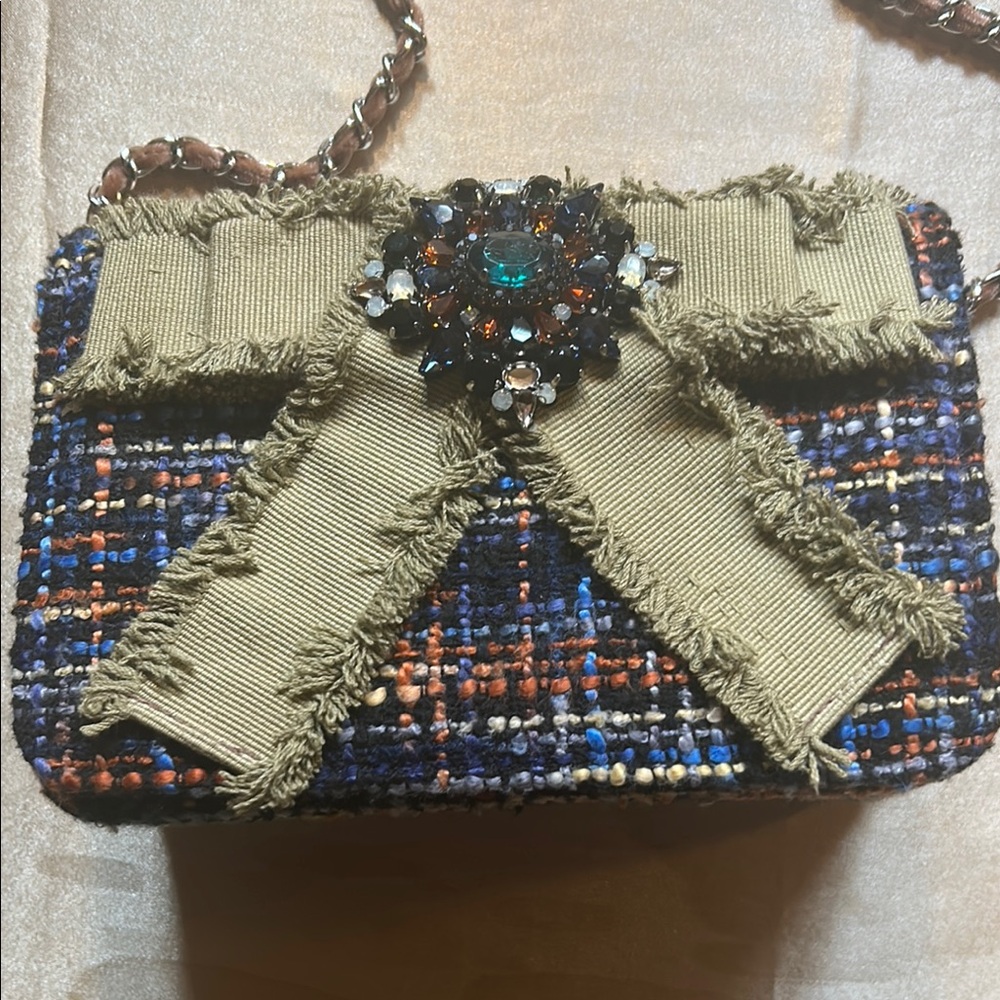 NWOT CHRISTINA SABATINI TWEED CROSS BODY BAG